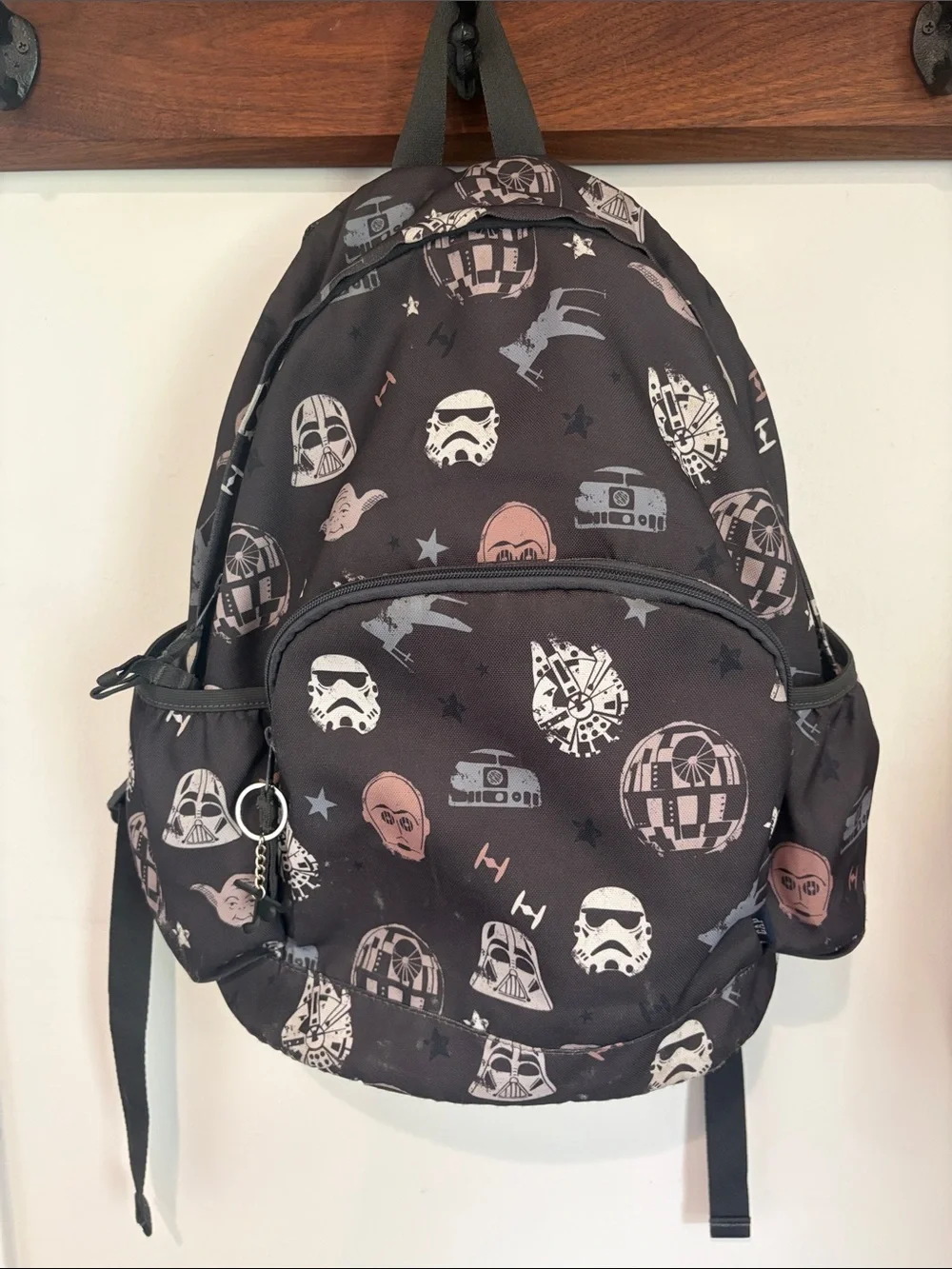 GAP Black Kids Backpack with Star Wars Icon Print